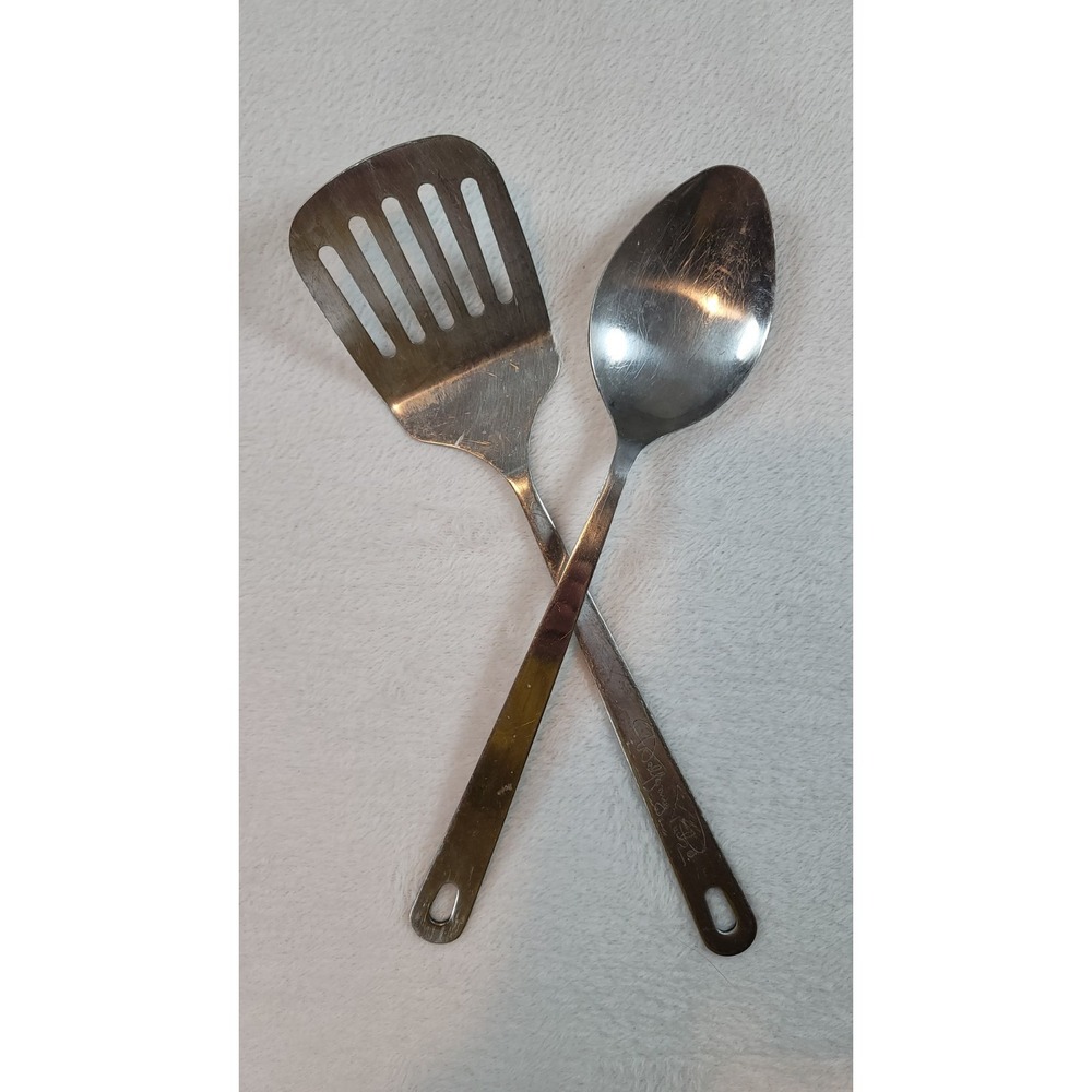Wolfgang‎ Puck Bistro Cookware Set Stainless Steel Slotted Spatula & Spoon